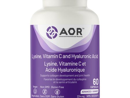 AOR - Lysine, Vit C, Hyaluronic Acid, 60 Caps Supply