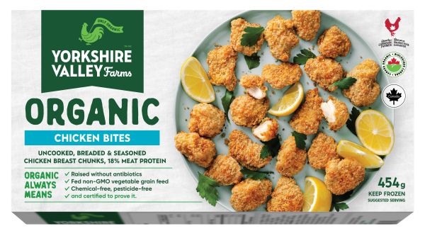 Yorkshire Valley Farms - Organic Chicken Bites, 454 g Supply