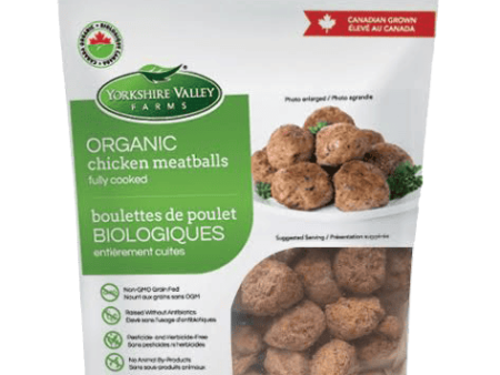 Yorkshire Valley Farms - Organic, Fully Cooked, Frozen Chicken Meatballs, 800 g Online