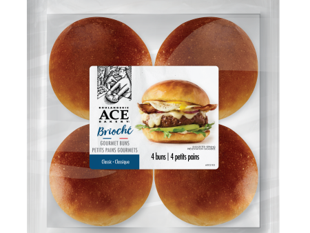 Ace Bakery - Brioche Gourmet Buns, 4 Count Online now