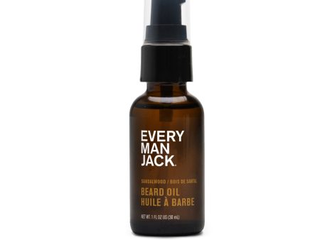 Every Man Jack - Beard Oil - Sandalwood, 30 mL Online now