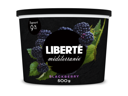 Liberté - Mediterranee Blackberry Yogurt 9%, 500 g Online