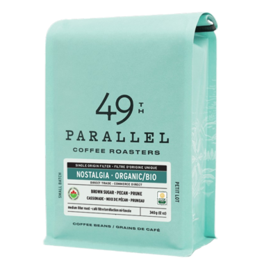 49th Parallel Coffee, Whole Bean Organic Nostalgia, 340 g For Sale