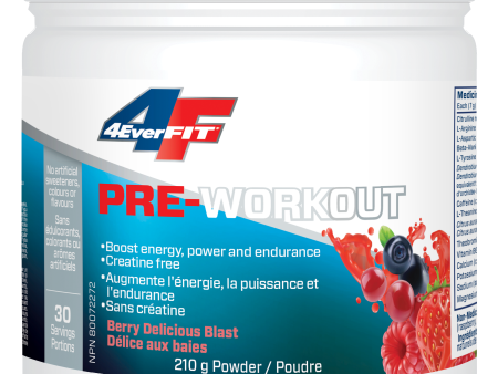 4EverFit - Pre-Workout Berry Blast, 210 g Online Hot Sale