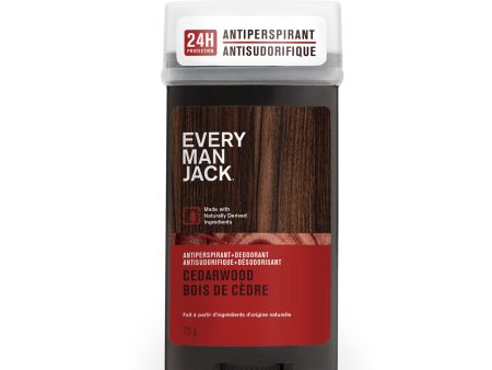 Every Man Jack - Antiperspirant & Deodorant - Cedarwood, 73 g Online