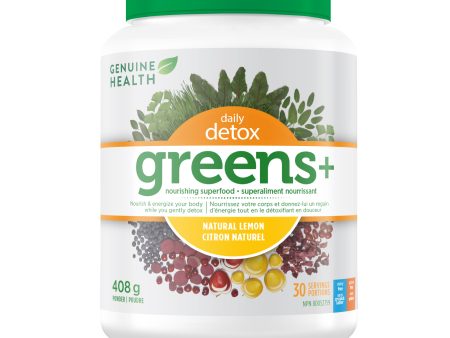 Genuine Health - Greens+ Detox Lemon, 408 g Online Sale