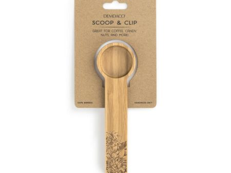 Demdaco - Scoop & Clip Wooden Spoon, Floral Supply