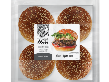 Ace Bakery - Sesame Gourmet Bun, 4 Pack Sale