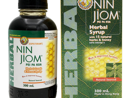 Nin Jiom Medicine Manufactory - Herbal Cough & Throat Syrup, 300 mL Online now