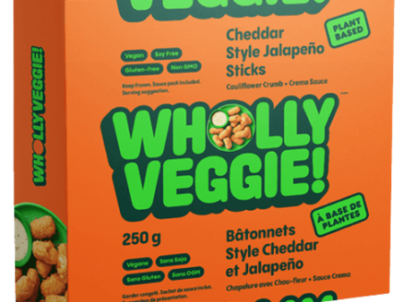 Wholly Veggie - Plant Based Chedd Jalap Sticks, 250 g For Discount