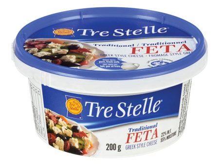 Tre Stelle - Traditional Feta Greek Style Cheese, 200 g For Sale