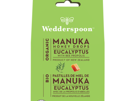 Wedderspoon - Organic Manuka Eucalyptus Honey Drops  - 130 g Hot on Sale