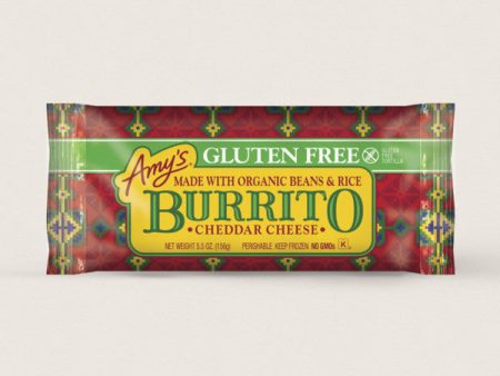 Amy s Kitchen - Cheddar Cheese, Bean & Rice Burrito, Gluten Free, 156 g Discount