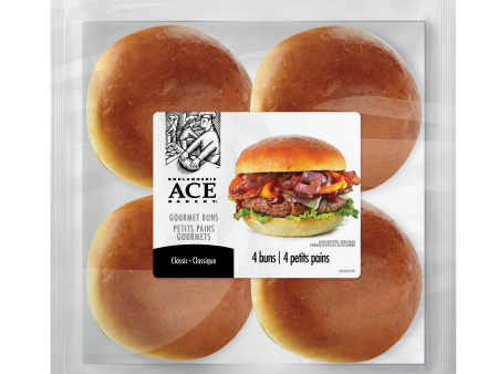 Ace Bakery - Classic Gourmet Bun, 4 Pack Hot on Sale