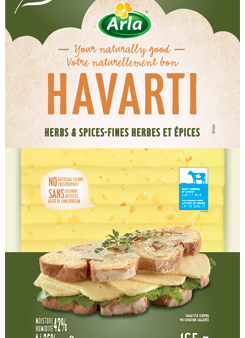 Arla - Havarti Herbs & Spices Slices, 165 g Sale