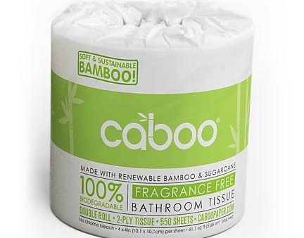 Caboo - Bamboo 2 Ply Toilet Paper, 1 Roll For Cheap