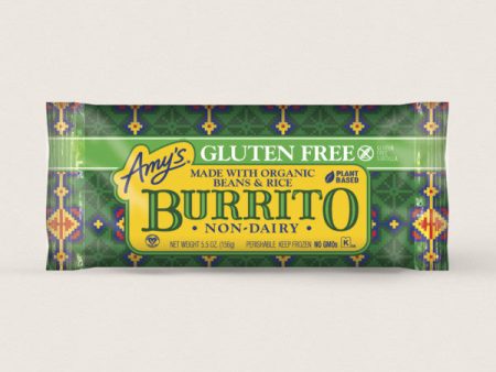 Amy s Kitchen - Bean & Rice Burrito - Gluten Free, Non-Dairy, 156 g Sale