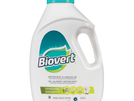 Biovert - HE Laundry Detergent, Fresh Cotton, 4.43L Sale