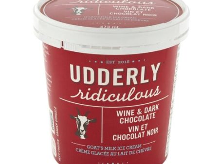 Udderly Ridiculous - Goat Milk Ice Cream Wine & Dark Chocolate, 473 mL on Sale