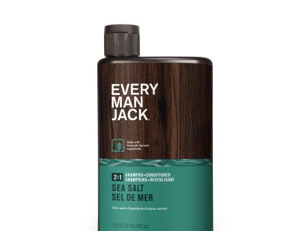 Every Man Jack - 2-in-1 Shampoo & Conditioner Sea Salt, 400 mL on Sale