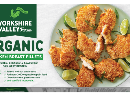 Yorkshire Valley Farms - Organic Breaded Chicken Fillets, 480 g For Discount