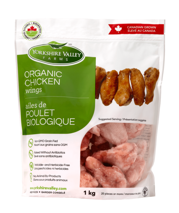 Yorkshire Valley Farms - Organic Frozen Split Chicken Wings, 1 kg Fashion