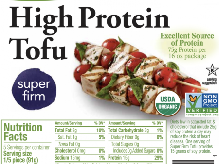 Wildwood Organic - High Protein Super Firm Tofu, 454 g Supply