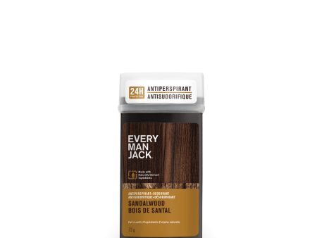 Every Man Jack - Antiperspirant & Deodorant Sandalwood, 73 g Supply