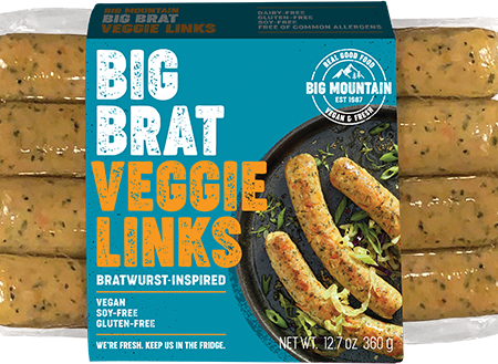 Big Mountain - Big Brat Veggie Links, 300 g Hot on Sale