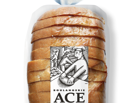 Ace Bakery - Organic White Square Sliced Loaf, 410g For Sale