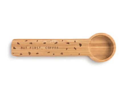 Demdaco - Scoop & Clip Wooden Spoon, Coffee For Discount