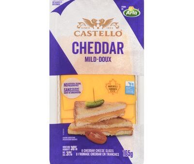 Arla - Castello Mild Cheddar Cheese Slices, 165 g For Sale