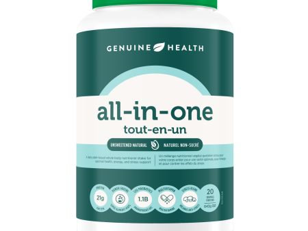 Genuine Health - All-in-One Unsweetened, 643 g Fashion