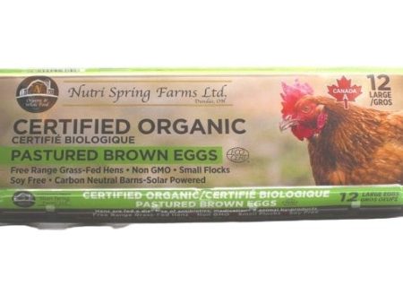 Nutri Spring Farms - Organic Pastured Brown Eggs, 12 Large Online Hot Sale