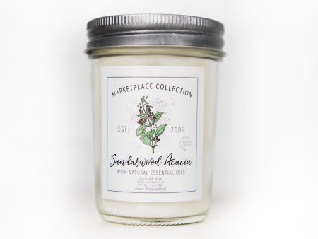 Natura Soylights - Marketplace Jar Soy Candle, Sandalwood Acacia, 7 oz Cheap