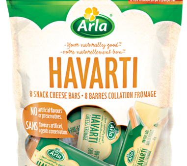 Arla - Havarti Snack Cheese Bars, 8x21 g Fashion