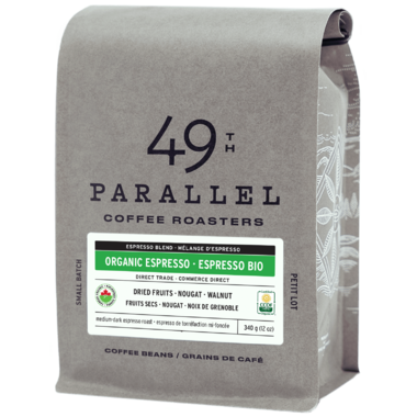 49th Parallel Coffee, Whole Bean Organic Espresso, 340 g on Sale