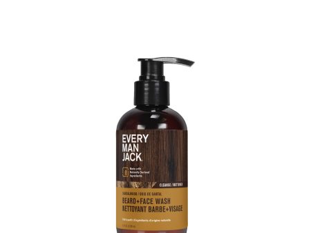 Every Man Jack - Beard + Face Wash - Sandalwood, 200 mL Online Hot Sale