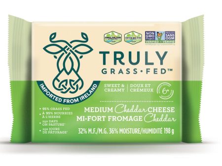 Truly Grass Fed - Grass Fed Medium Cheddar, 198 g Cheap