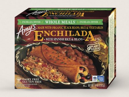 Amy s Kitchen - Enchilada with Spanish Rice & Beans Meal, 284 g For Sale