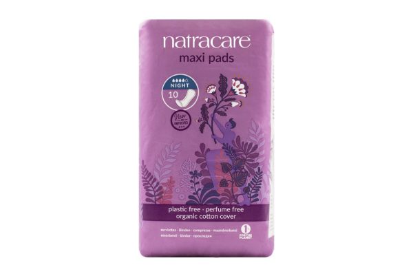 Natracare - Maxi Pad Night, 10 pads Online Hot Sale