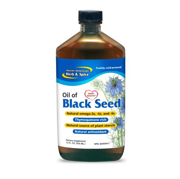 North American Herb and Spice - Black Seed Oil, 355ml Online now