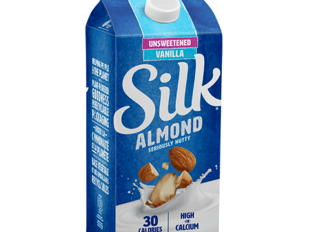 Silk - Unsweetened Vanilla Almond Beverage, 1.89 L Online now