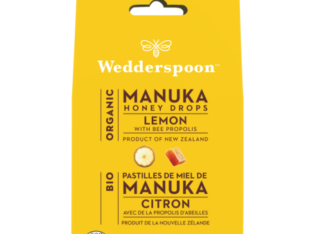 Wedderspoon - Organic Manuka Lemon Honey Drops - 130 g Online Sale