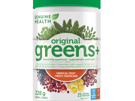 Genuine Health - Greens+ Original Tropical Fruit, 228 g Online