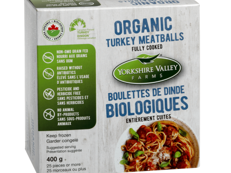 Yorkshire Valley Farms - Organic Fully Turkey Meatballs, 400 g For Discount