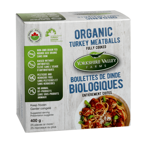 Yorkshire Valley Farms - Organic Fully Turkey Meatballs, 400 g For Discount