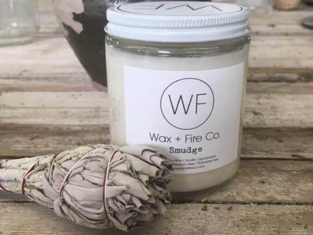 Wax + Fire - Smudge Soy Candle, 227 g Online Hot Sale