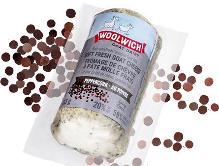 Woolwich Goat Dairy - Chevrai Mini Goat Cheese Log Peppercorn, 113 g For Cheap