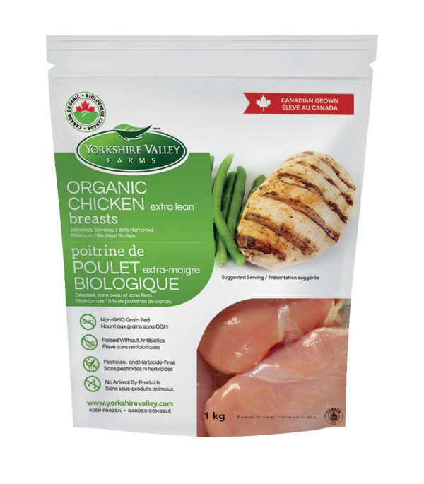 Yorkshire Valley Farms - Organic Frozen Chicken Breasts (Seasoned), 1 kg Online